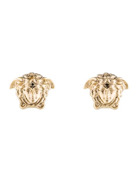 versace stud earrings.